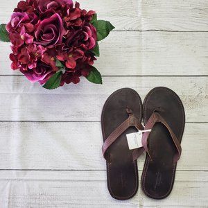 American Eagle Dark Brown Leather Sandal 9